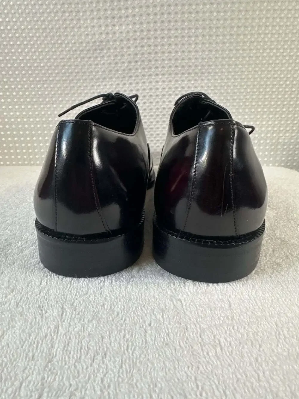 Premier by Rodolfo Valentino Burgundy Leather Cap Toe Oxford Shoes